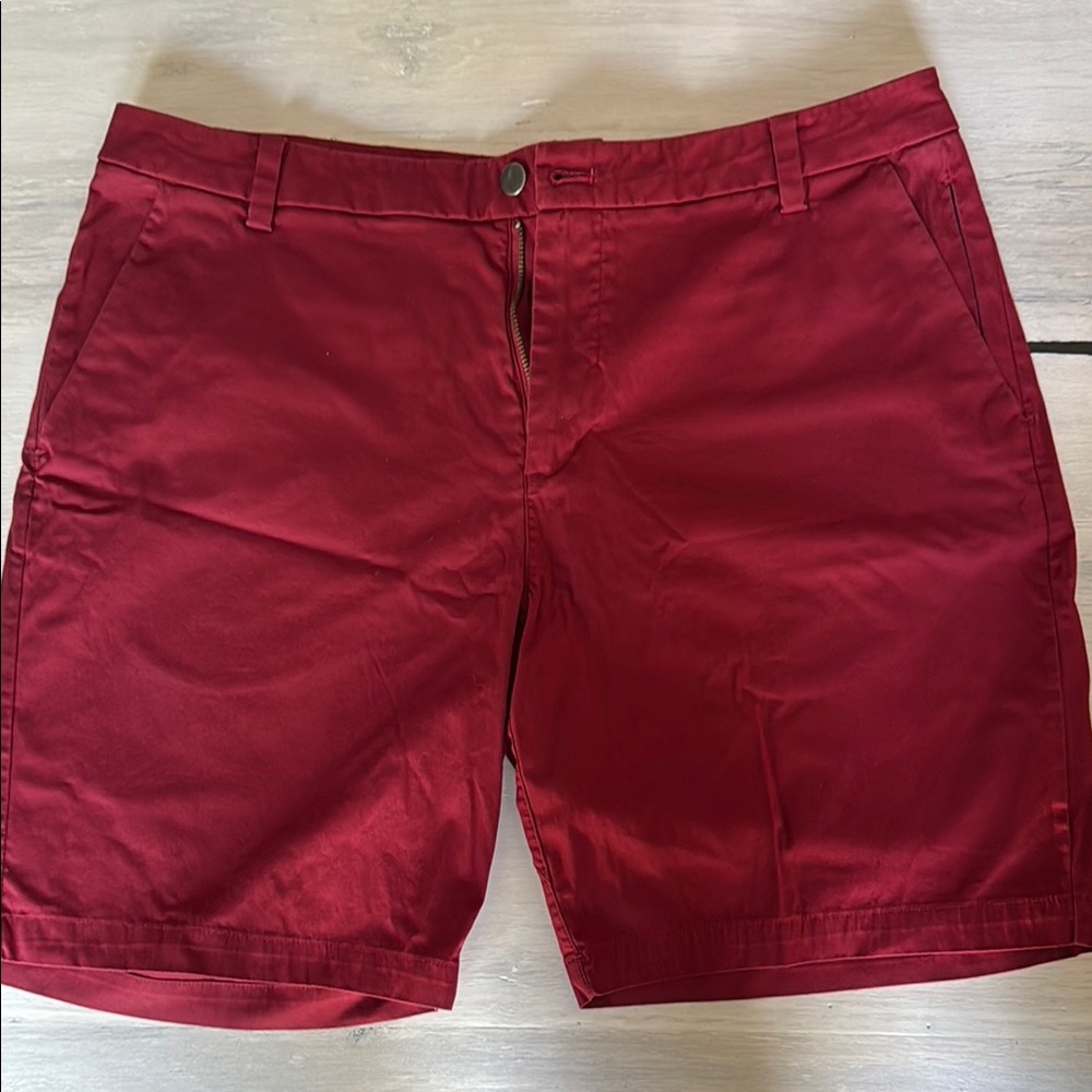 Men's Red Casual Shorts